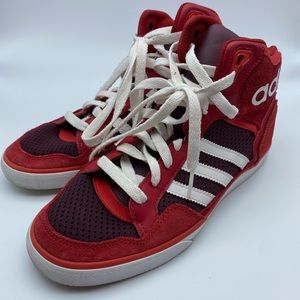 Women’s Adidas Extaball High top Red/Maroon size 7
